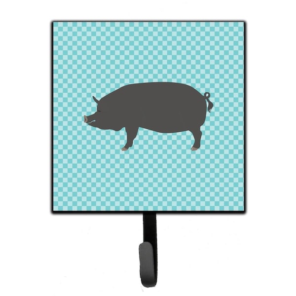 Carolines Treasures Berkshire Pig Blue Check Leash or Key Holder BB8107SH4 - main